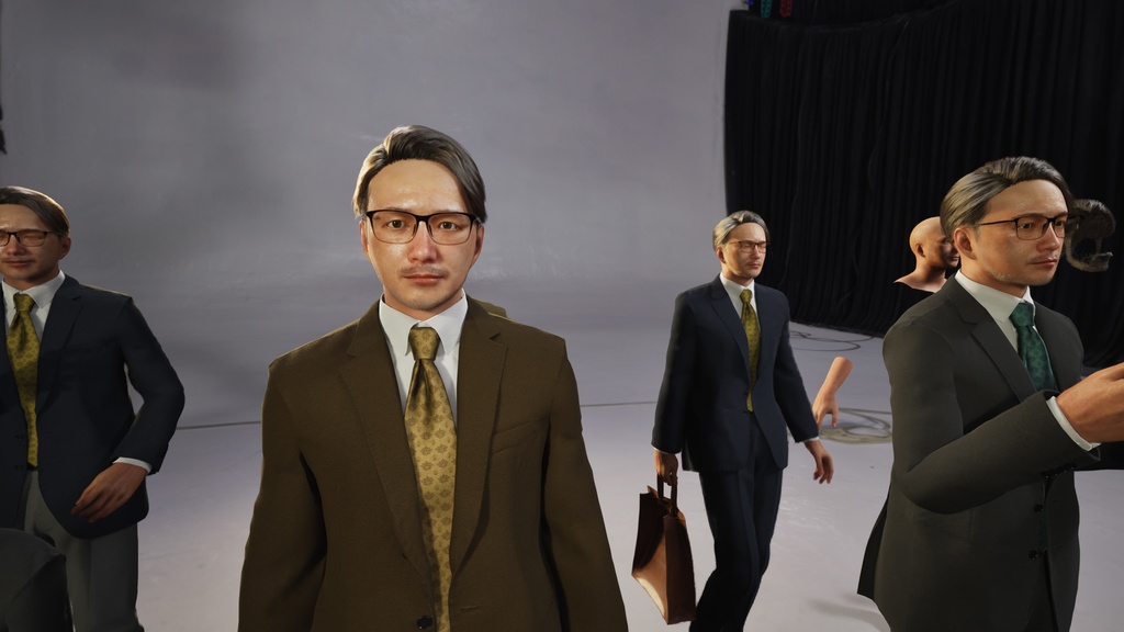 ビジネス男性3Dモデルver.2 B-MU2【UE5 / Blender / Cinema4D】モジュラーキャラクターシリーズ