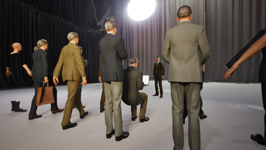 ビジネス男性3Dモデルver.2 B-MU2【UE5 / Blender / Cinema4D】モジュラーキャラクターシリーズ