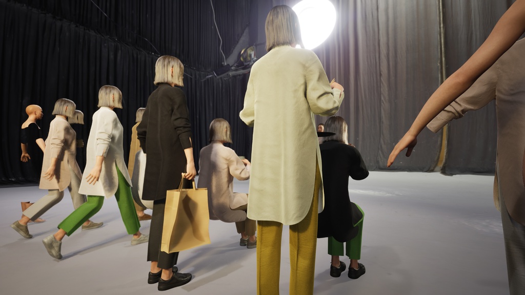 カジュアル女性3Dモデルver.2 C-FF2【UE5 / Blender / Cinema4D】モジュラーキャラクターシリーズ