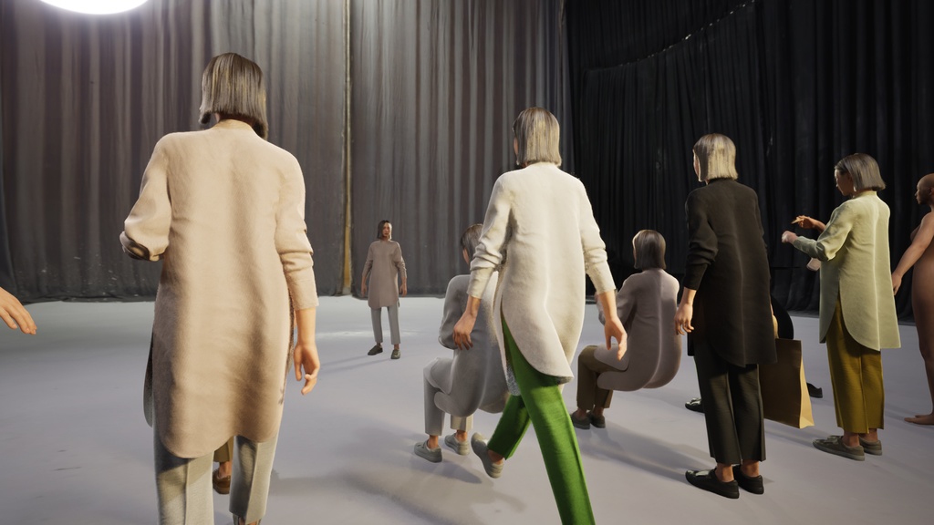 カジュアル女性3Dモデルver.2 C-FF2【UE5 / Blender / Cinema4D】モジュラーキャラクターシリーズ