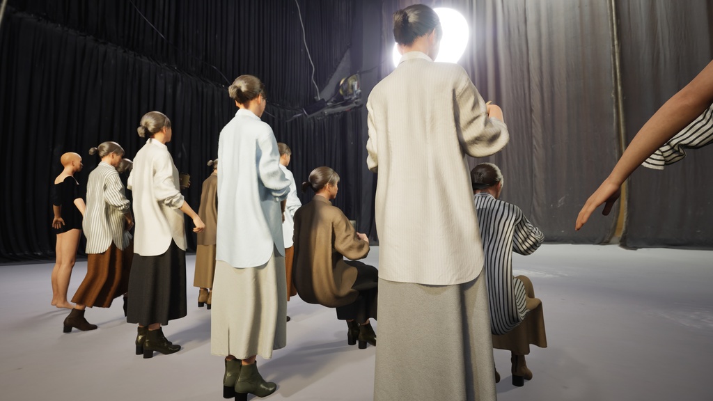 カジュアル女性3Dモデルver.2 C-FH2【UE5 / Blender / Cinema4D】モジュラーキャラクターシリーズ