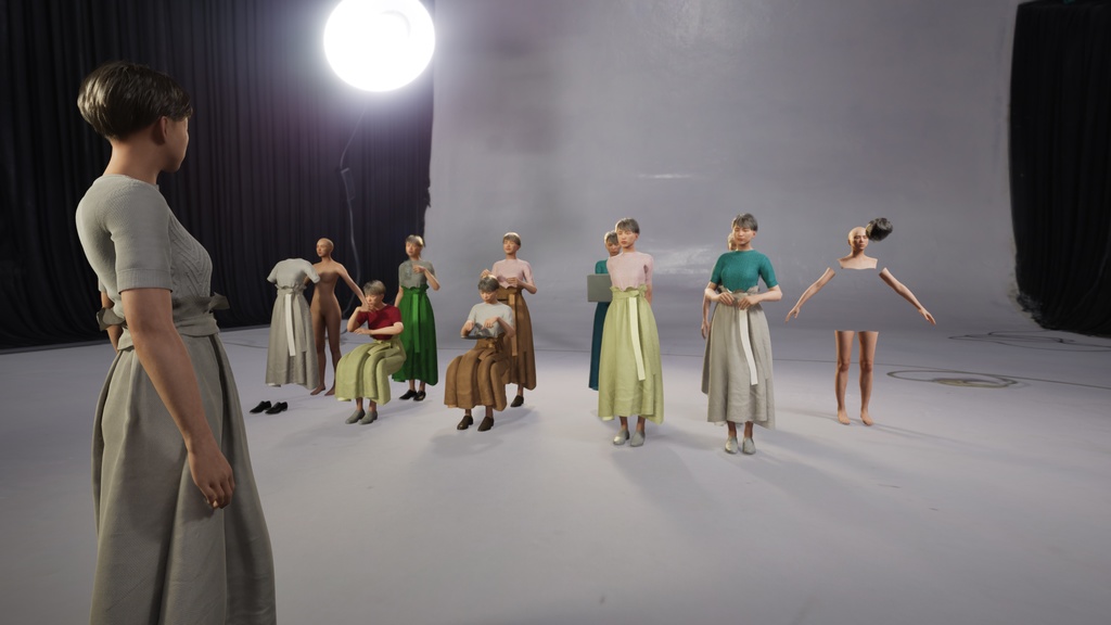 カジュアル女性3Dモデルver.2 C-FK2【UE5 / Blender / Cinema4D】モジュラーキャラクターシリーズ