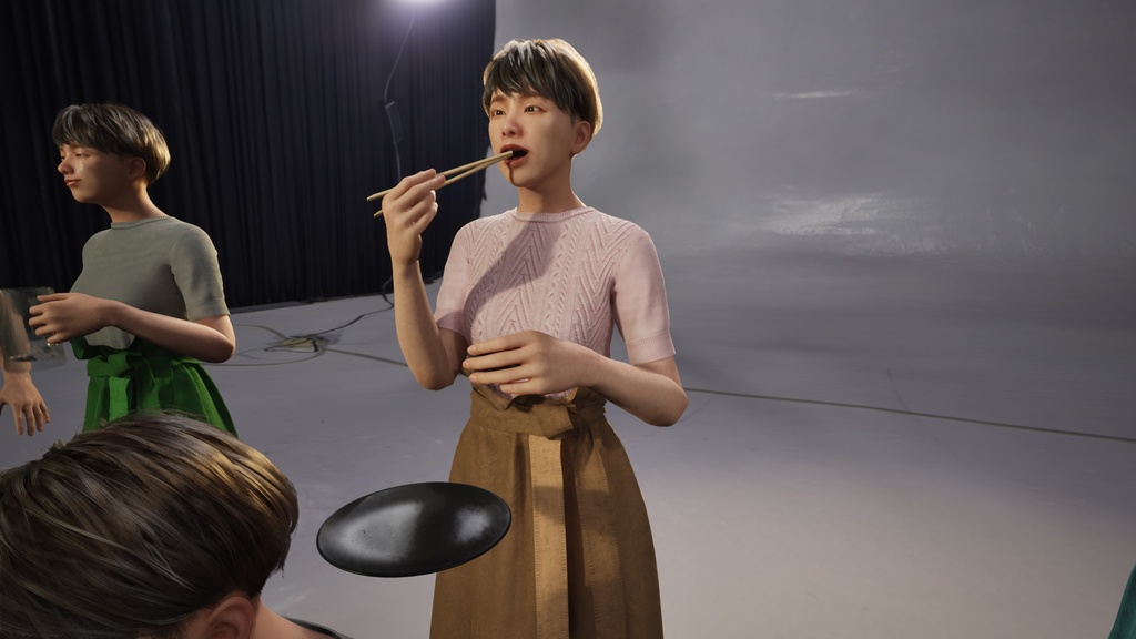 カジュアル女性3Dモデルver.2 C-FK2【UE5 / Blender / Cinema4D】モジュラーキャラクターシリーズ