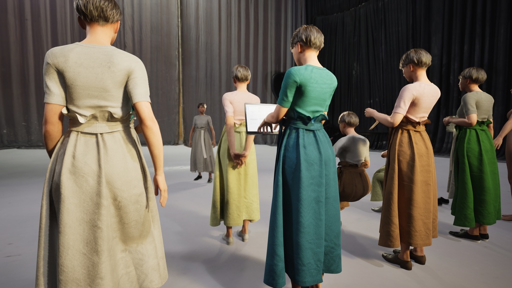 カジュアル女性3Dモデルver.2 C-FK2【UE5 / Blender / Cinema4D】モジュラーキャラクターシリーズ