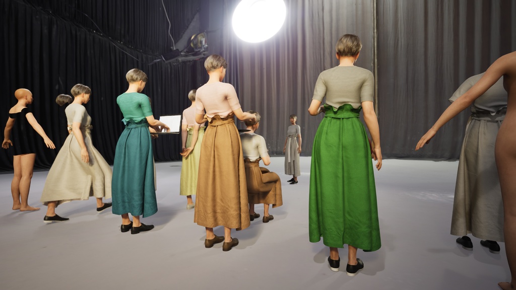 カジュアル女性3Dモデルver.2 C-FK2【UE5 / Blender / Cinema4D】モジュラーキャラクターシリーズ