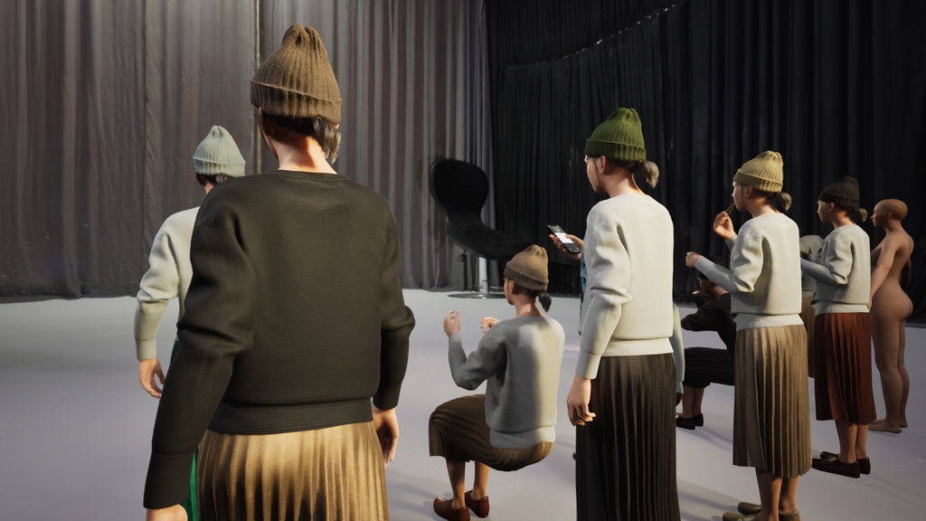 カジュアル女性3Dモデルver.2 C-FM2【UE5 / Blender / Cinema4D】モジュラーキャラクターシリーズ