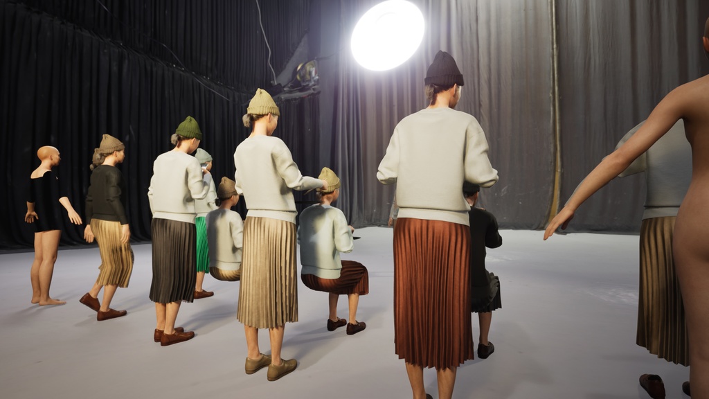 カジュアル女性3Dモデルver.2 C-FM2【UE5 / Blender / Cinema4D】モジュラーキャラクターシリーズ