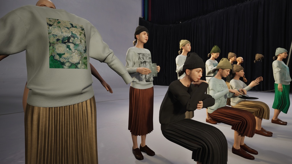 カジュアル女性3Dモデルver.2 C-FM2【UE5 / Blender / Cinema4D】モジュラーキャラクターシリーズ