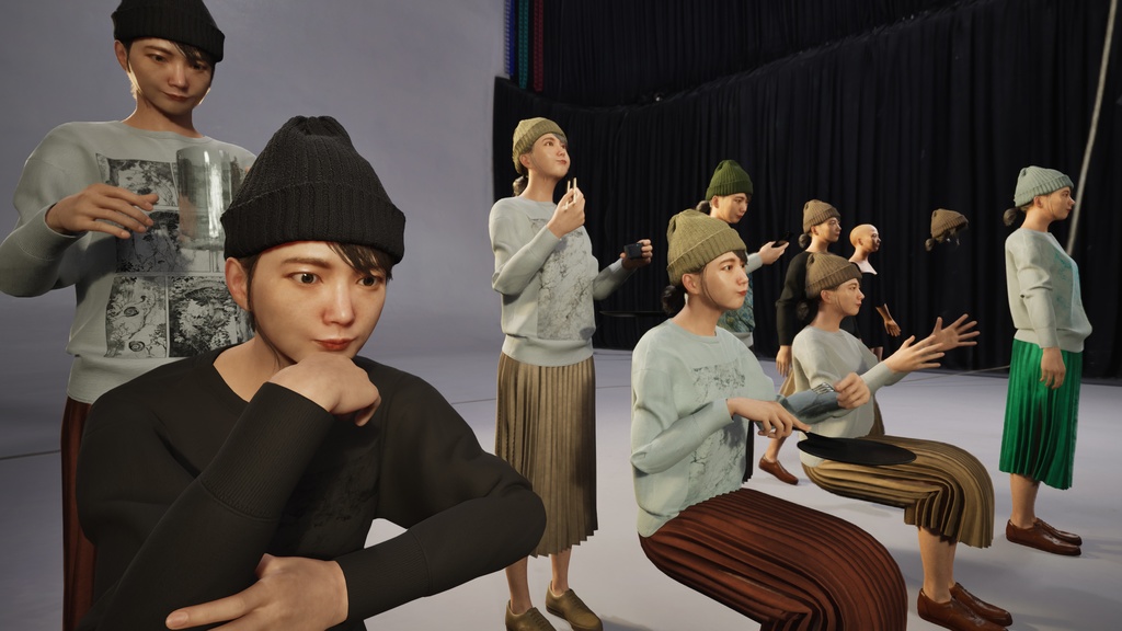 カジュアル女性3Dモデルver.2 C-FM2【UE5 / Blender / Cinema4D】モジュラーキャラクターシリーズ