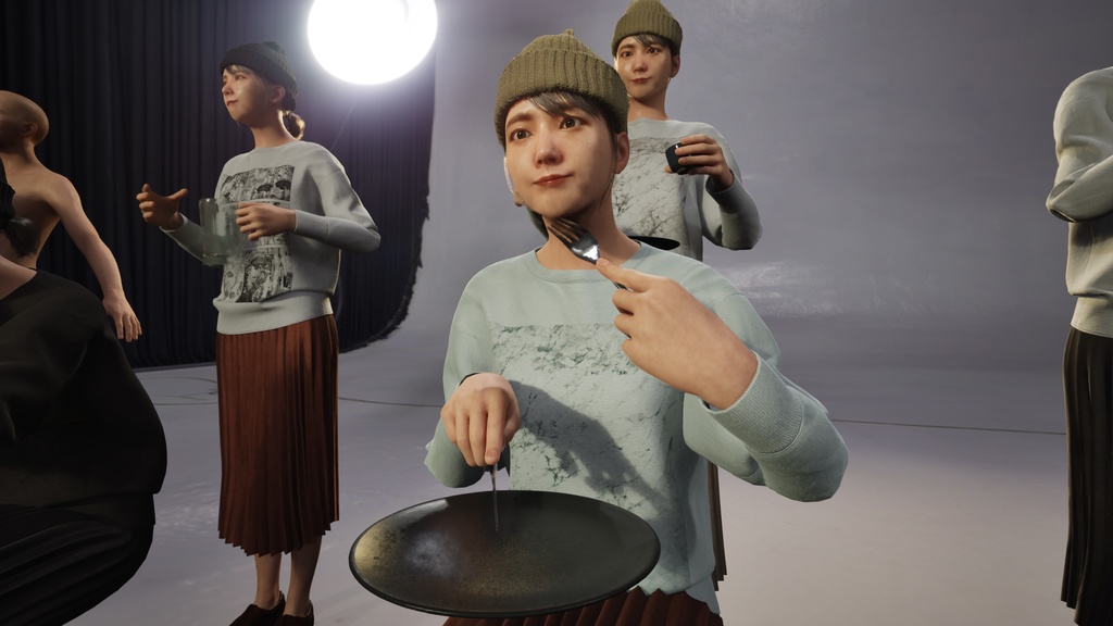 カジュアル女性3Dモデルver.2 C-FM2【UE5 / Blender / Cinema4D】モジュラーキャラクターシリーズ