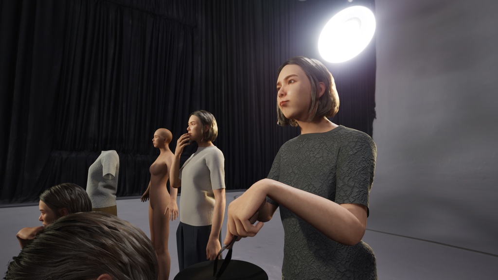 カジュアル女性3Dモデルver.2 C-FT2【UE5 / Blender / Cinema4D】モジュラーキャラクターシリーズ