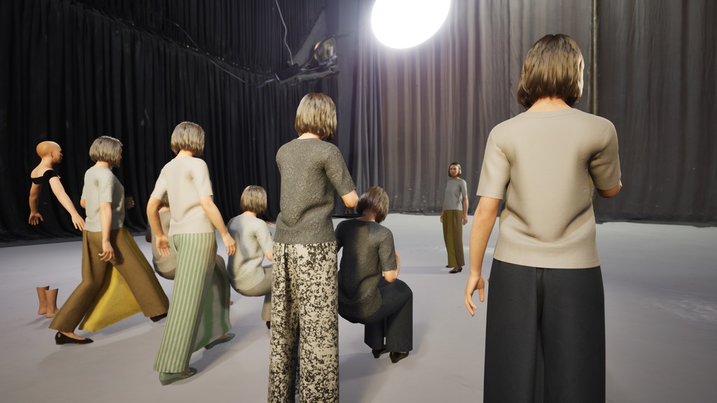 カジュアル女性3Dモデルver.2  C-FT2【UE5 / Blender / Cinema4D】モジュラーキャラクターシリーズ