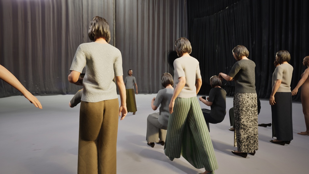 カジュアル女性3Dモデルver.2  C-FT2【UE5 / Blender / Cinema4D】モジュラーキャラクターシリーズ