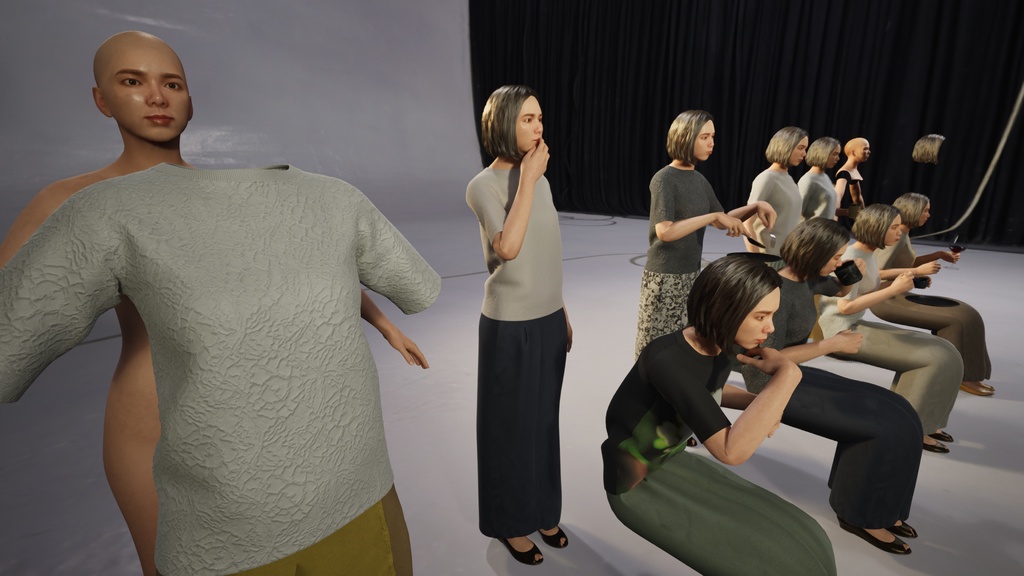 カジュアル女性3Dモデルver.2  C-FT2【UE5 / Blender / Cinema4D】モジュラーキャラクターシリーズ