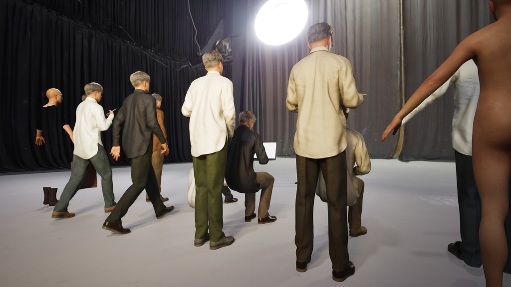 カジュアル男性3Dモデルver.2 C-ME2【UE5 / Blender / Cinema4D】モジュラーキャラクターシリーズ