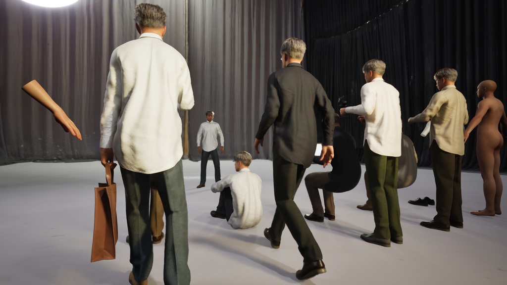 カジュアル男性3Dモデルver.2 C-ME2【UE5 / Blender / Cinema4D】モジュラーキャラクターシリーズ