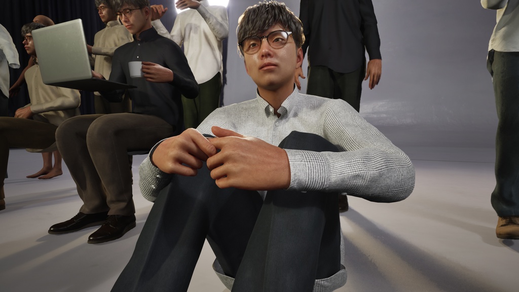 カジュアル男性3Dモデルver.2 C-ME2【UE5 / Blender / Cinema4D】モジュラーキャラクターシリーズ