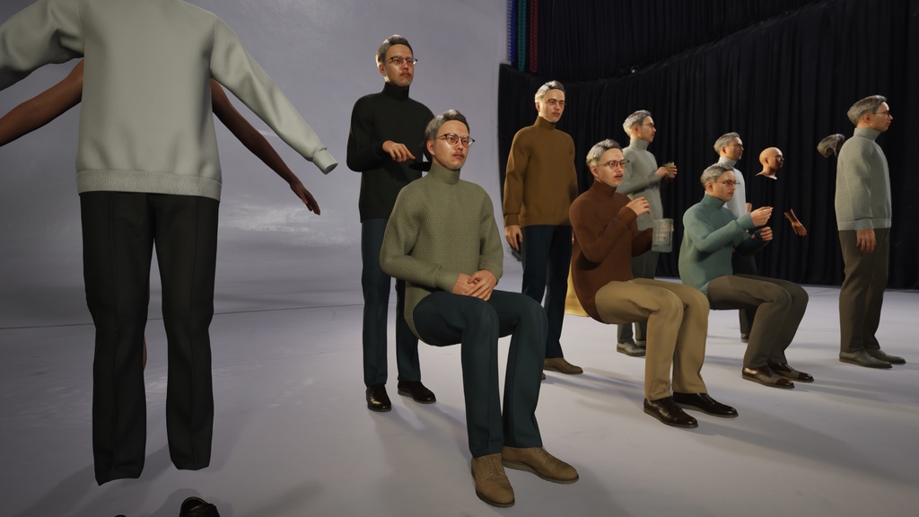 カジュアル男性3Dモデルver.2 C-MG2【UE5 / Blender / Cinema4D】モジュラーキャラクターシリーズ