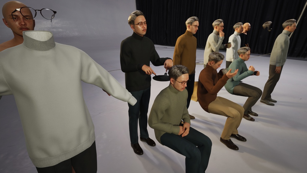 カジュアル男性3Dモデルver.2 C-MG2【UE5 / Blender / Cinema4D】モジュラーキャラクターシリーズ