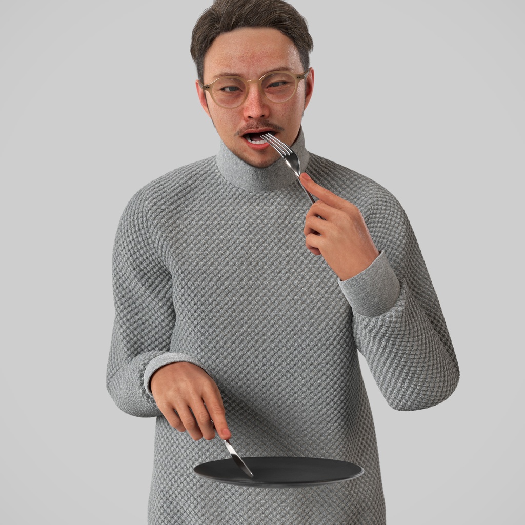 カジュアル男性3Dモデルver.2  C-MG2【UE5 / Blender / Cinema4D】モジュラーキャラクターシリーズ