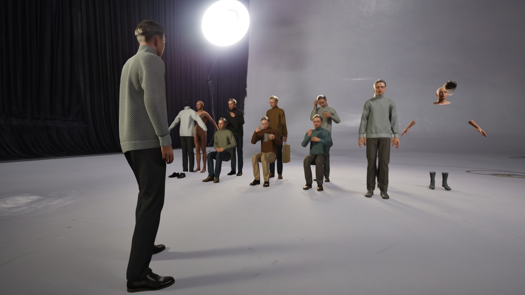 カジュアル男性3Dモデルver.2 C-MG2【UE5 / Blender / Cinema4D】モジュラーキャラクターシリーズ