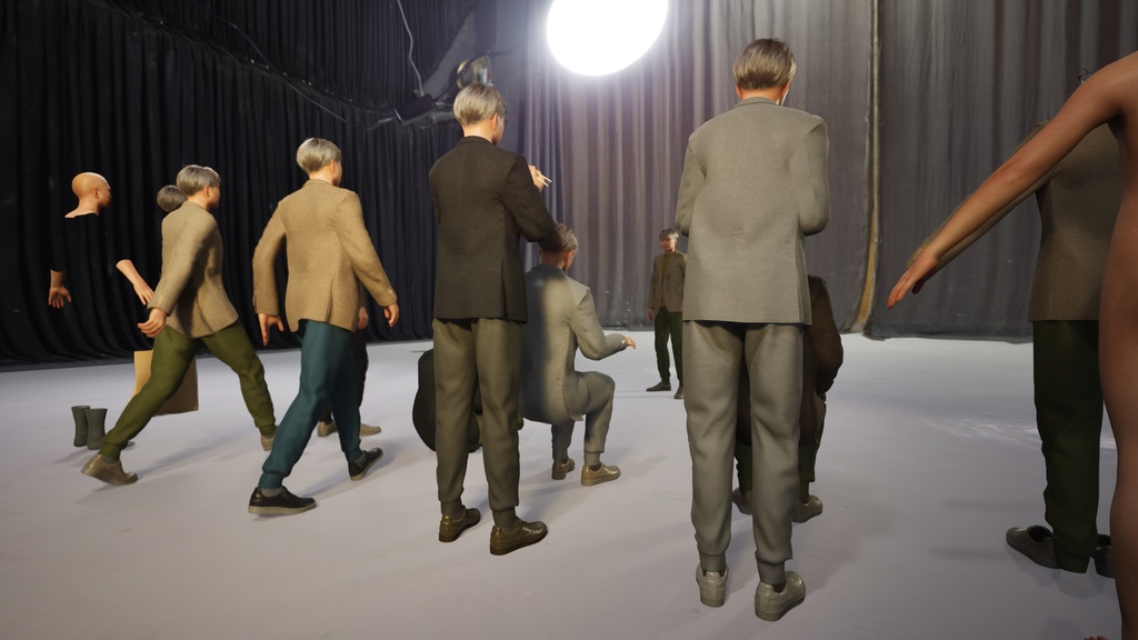 カジュアル男性3Dモデルver.2 C-MS2【UE5 / Blender / Cinema4D】モジュラーキャラクターシリーズ