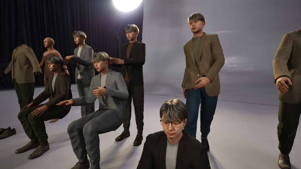 カジュアル男性3Dモデルver.2 C-MS2【UE5 / Blender / Cinema4D】モジュラーキャラクターシリーズ