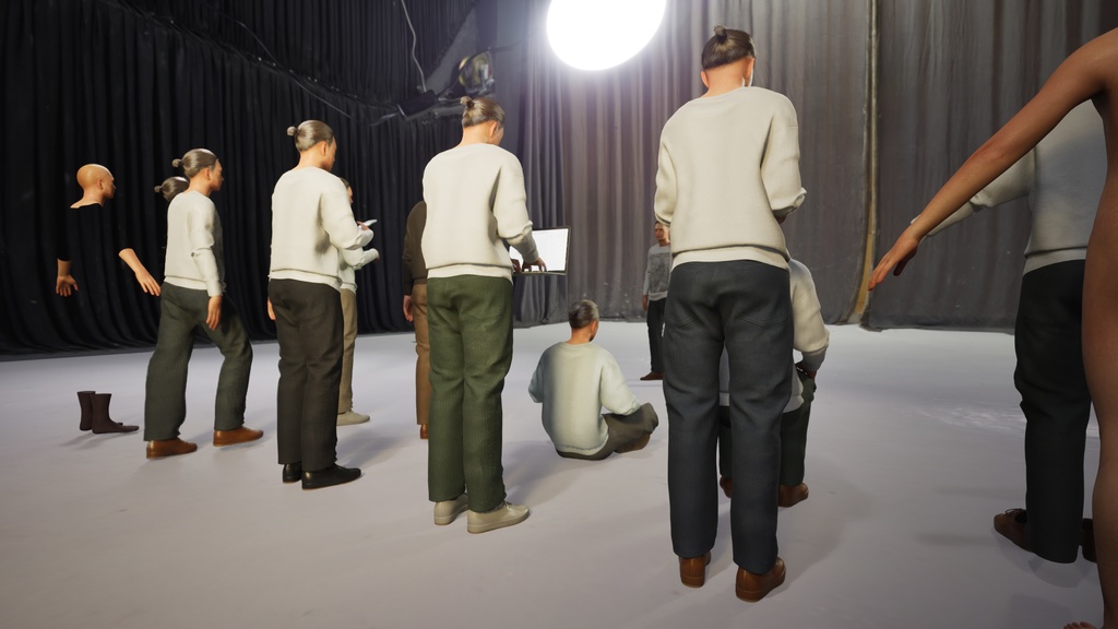 カジュアル男性3Dモデルver.2 C-MU2【UE5 / Blender / Cinema4D】モジュラーキャラクターシリーズ