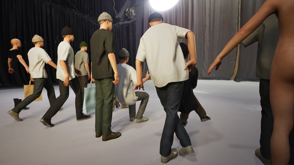 カジュアル男性3Dモデルver.2 C-MY2【UE5 / Blender / Cinema4D】モジュラーキャラクターシリーズ