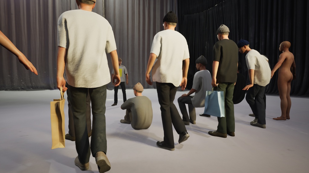 カジュアル男性3Dモデルver.2 C-MY2【UE5 / Blender / Cinema4D】モジュラーキャラクターシリーズ