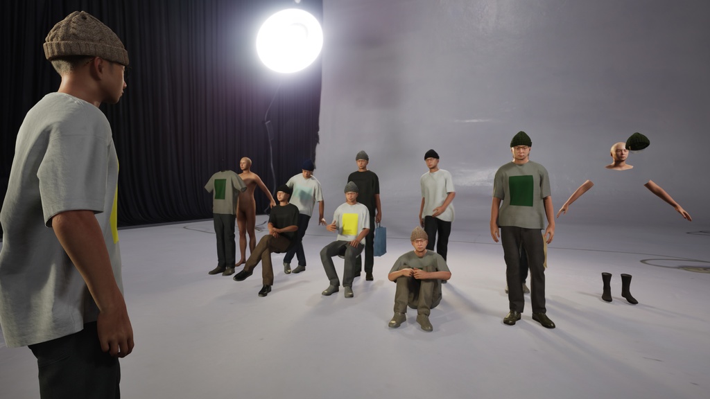 カジュアル男性3Dモデルver.2 C-MY2【UE5 / Blender / Cinema4D】モジュラーキャラクターシリーズ