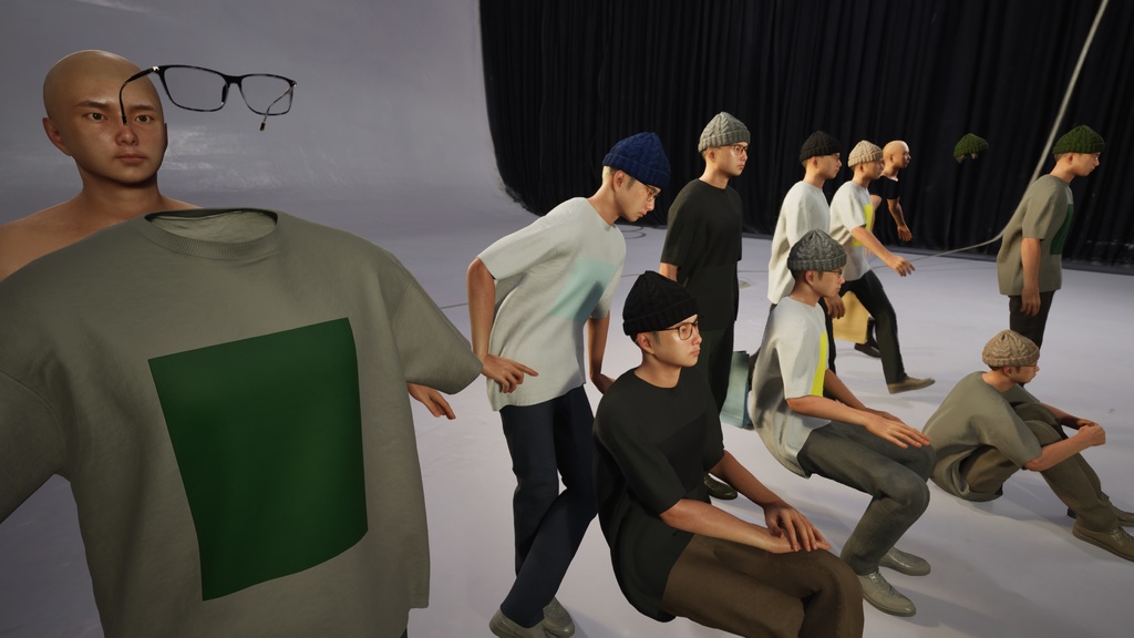 カジュアル男性3Dモデルver.2 C-MY2【UE5 / Blender / Cinema4D】モジュラーキャラクターシリーズ