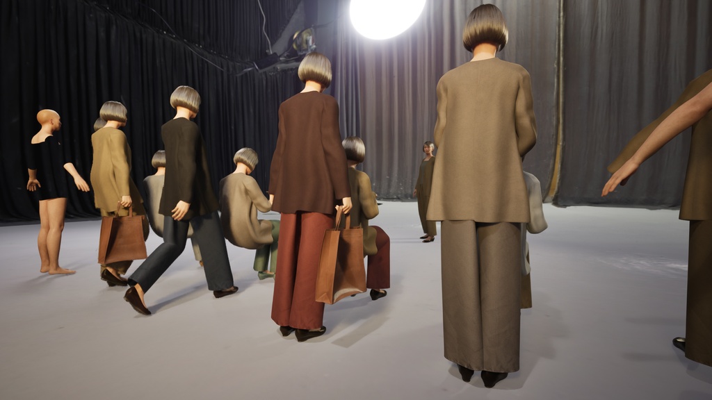 スマートカジュアル女性3Dモデルver.2 S-FH2【UE5 / Blender / Cinema4D】モジュラーキャラクターシリーズ