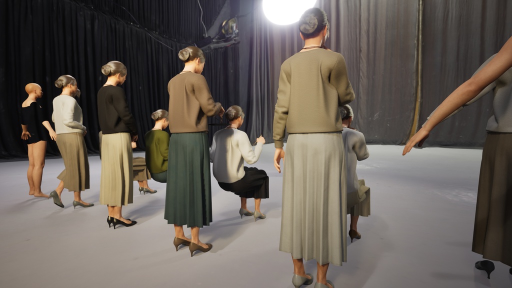 スマートカジュアル女性3Dモデルver.2 S-FK2【UE5 / Blender / Cinema4D】モジュラーキャラクターシリーズ