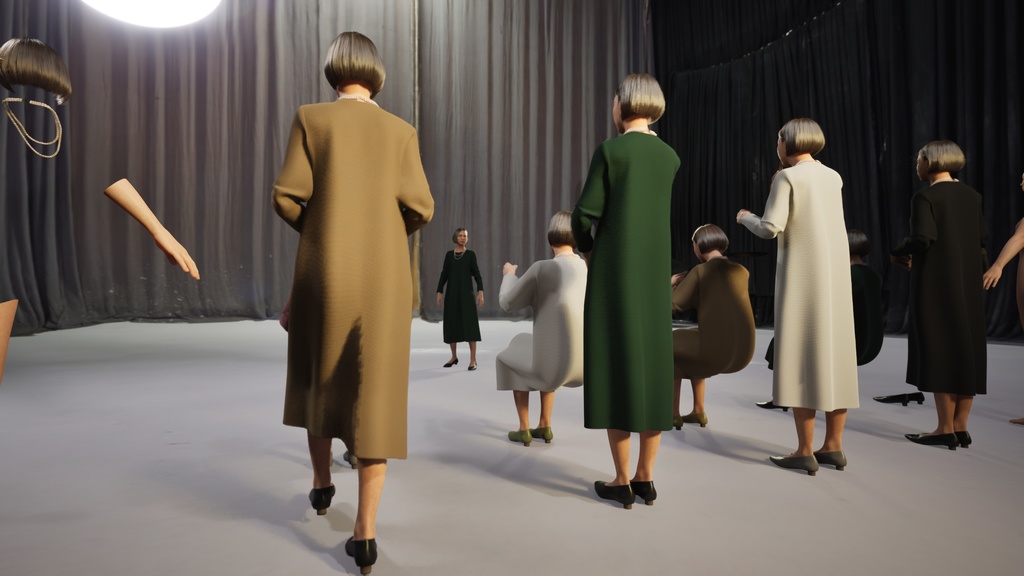 スマートカジュアル女性3Dモデルver.2 S-FT2【UE5 / Blender / Cinema4D】モジュラーキャラクターシリーズ