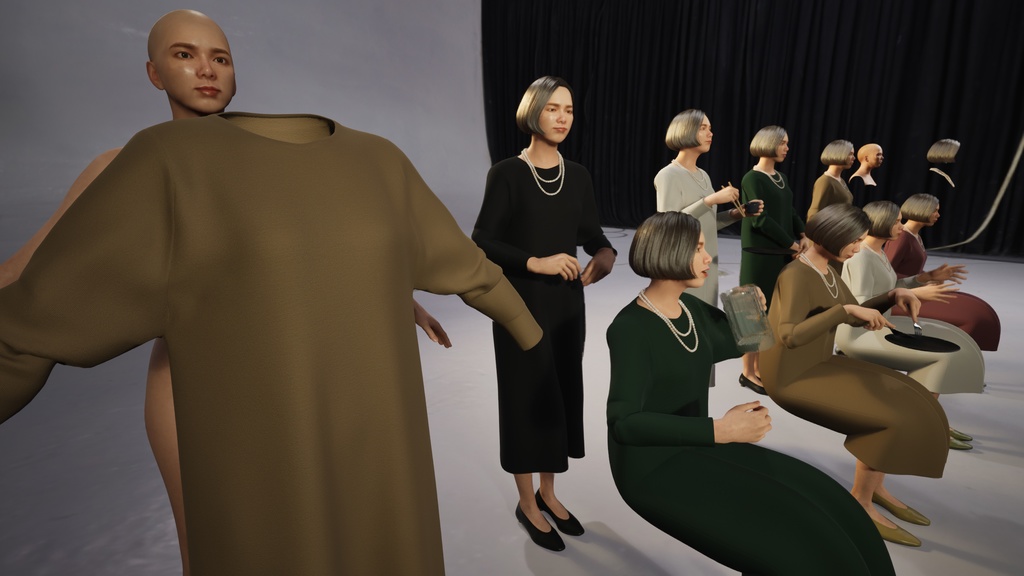 スマートカジュアル女性3Dモデルver.2 S-FT2【UE5 / Blender / Cinema4D】モジュラーキャラクターシリーズ