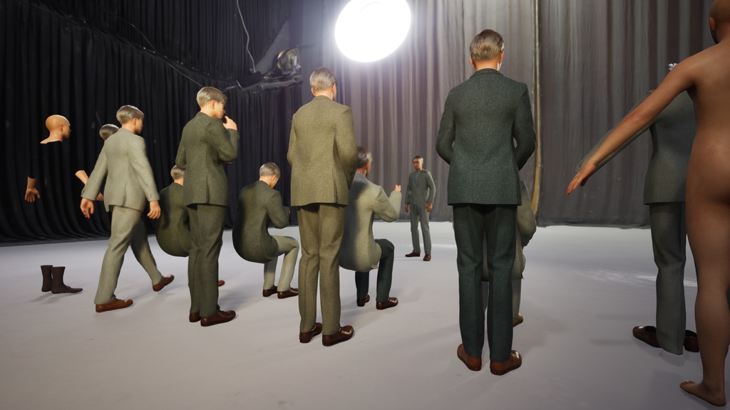 スマートカジュアル男性3Dモデルver.2 S-ME2【UE5 / Blender / Cinema4D】モジュラーキャラクターシリーズ