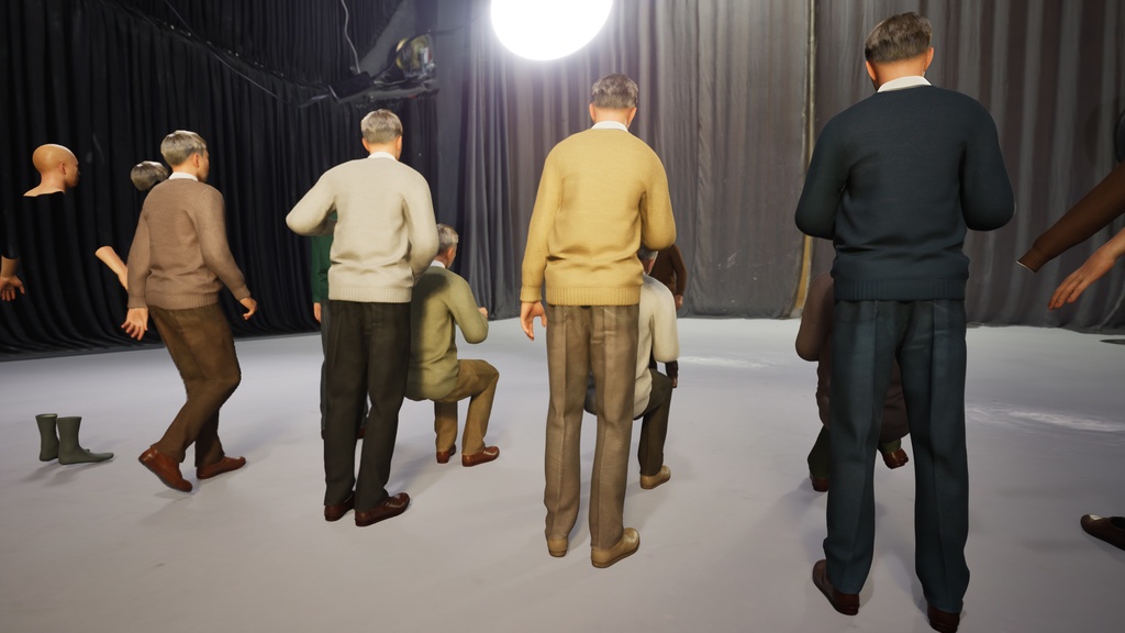 スマートカジュアル男性3Dモデルver.2 S-MG2【UE5 / Blender / Cinema4D】モジュラーキャラクターシリーズ