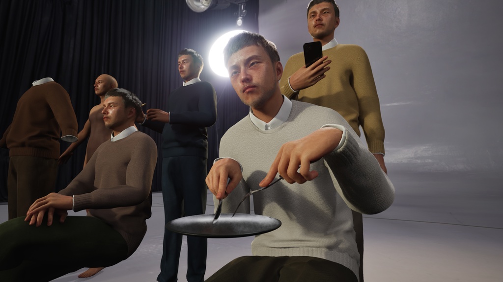 スマートカジュアル男性3Dモデルver.2 S-MG2【UE5 / Blender / Cinema4D】モジュラーキャラクターシリーズ