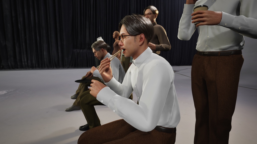 スマートカジュアル男性3Dモデルver.2 S-MS2【UE5 / Blender / Cinema4D】モジュラーキャラクターシリーズ