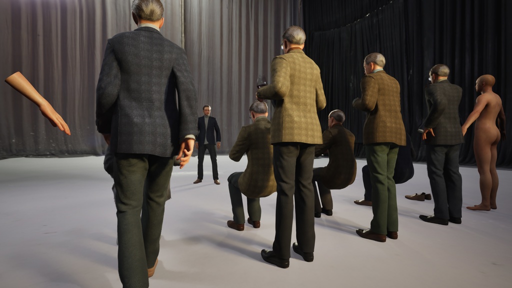 スマートカジュアル男性3Dモデルver.2 S-MU2【UE5 / Blender / Cinema4D】モジュラーキャラクターシリーズ