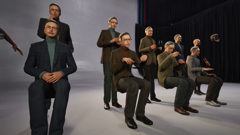 スマートカジュアル男性3Dモデルver.2 S-MU2【UE5 / Blender / Cinema4D】モジュラーキャラクターシリーズ