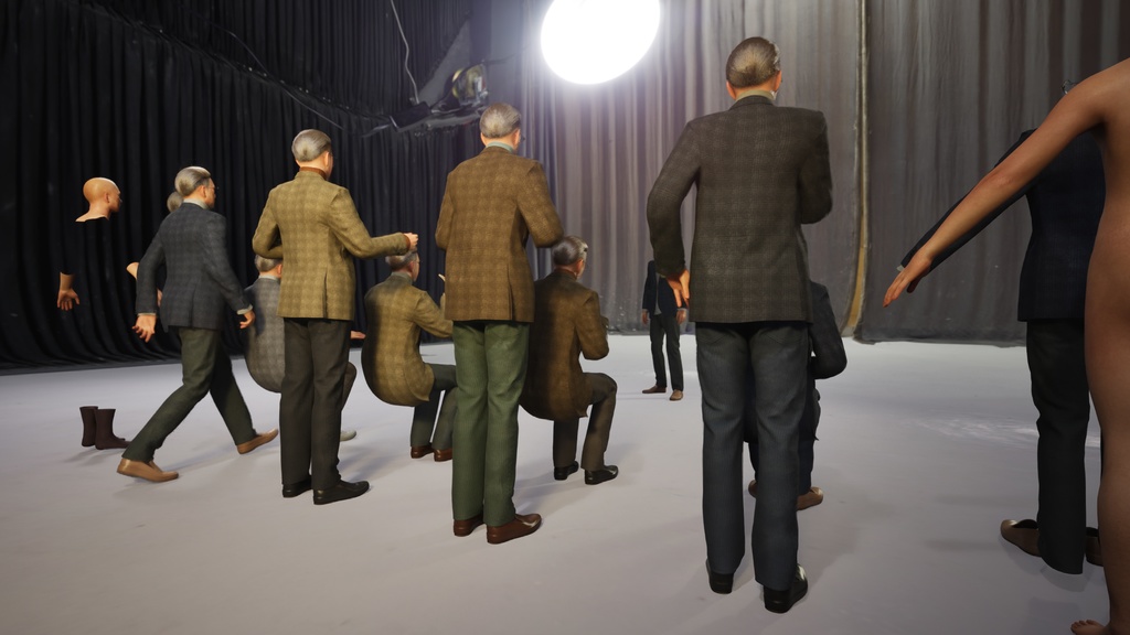 スマートカジュアル男性3Dモデルver.2 S-MU2【UE5 / Blender / Cinema4D】モジュラーキャラクターシリーズ