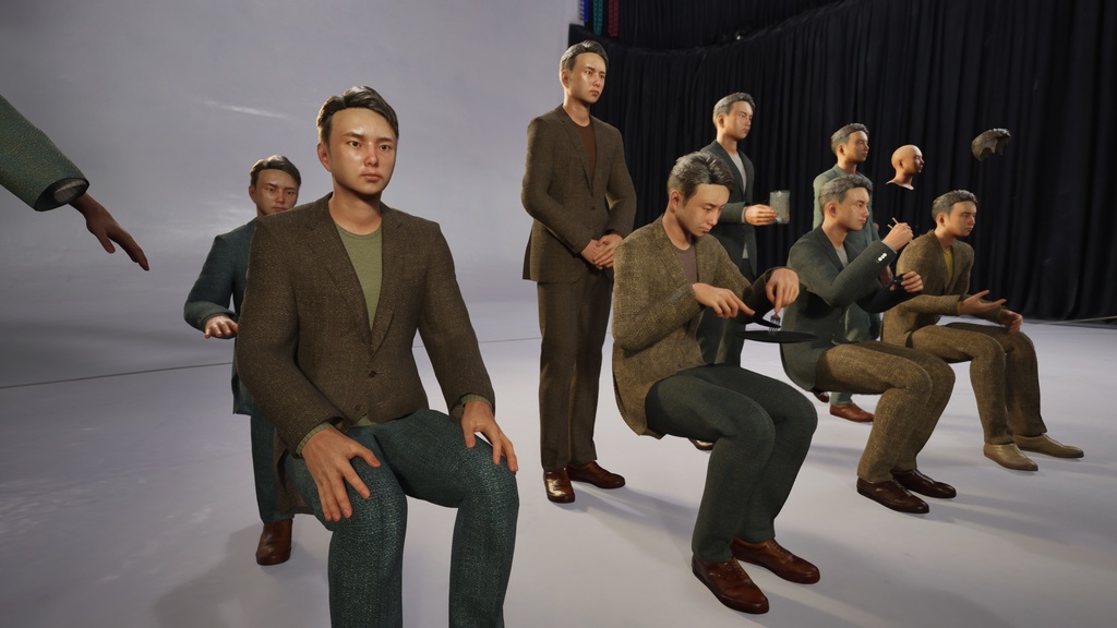 スマートカジュアル男性3Dモデルver.2 S-MY2【UE5 / Blender / Cinema4D】モジュラーキャラクターシリーズ