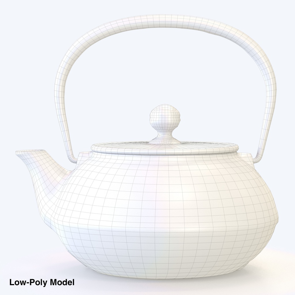 鉄瓶【3Dモデル】