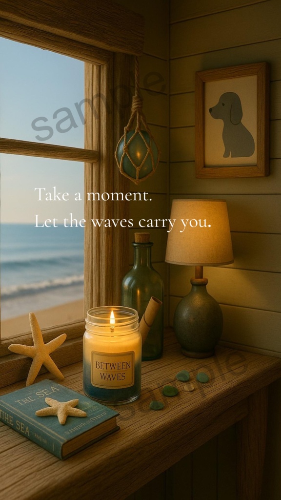 波にゆだねて ―Between Waves スマホ壁紙