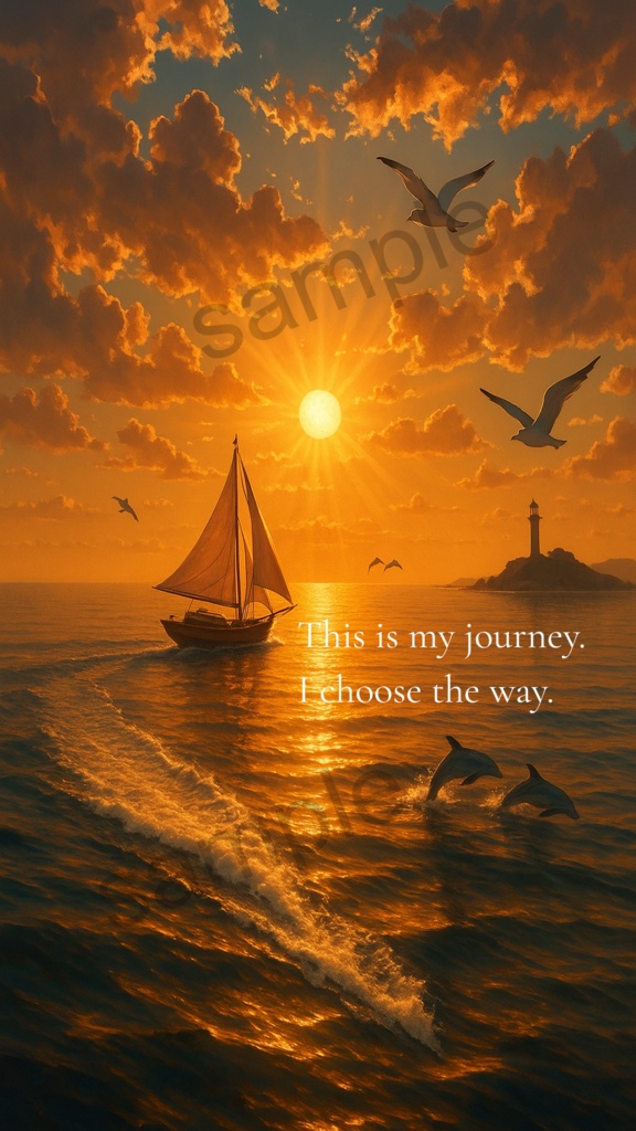 This is my journey. ― HSPさんのための癒しのスマホ壁紙(2枚セット)