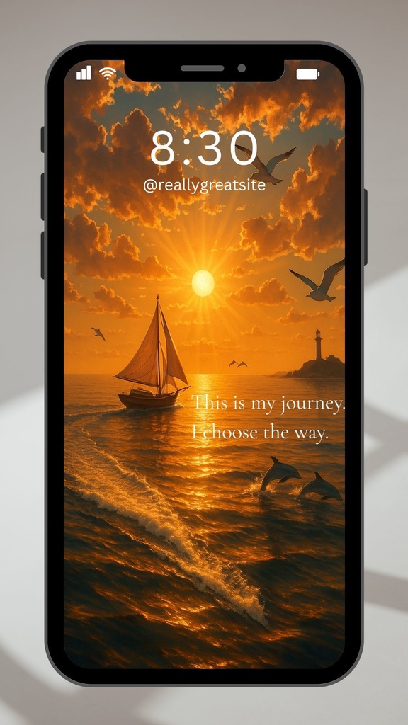 This is my journey. ― HSPさんのための癒しのスマホ壁紙(2枚セット)