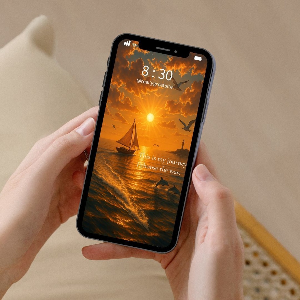 This is my journey. ― HSPさんのための癒しのスマホ壁紙(2枚セット)