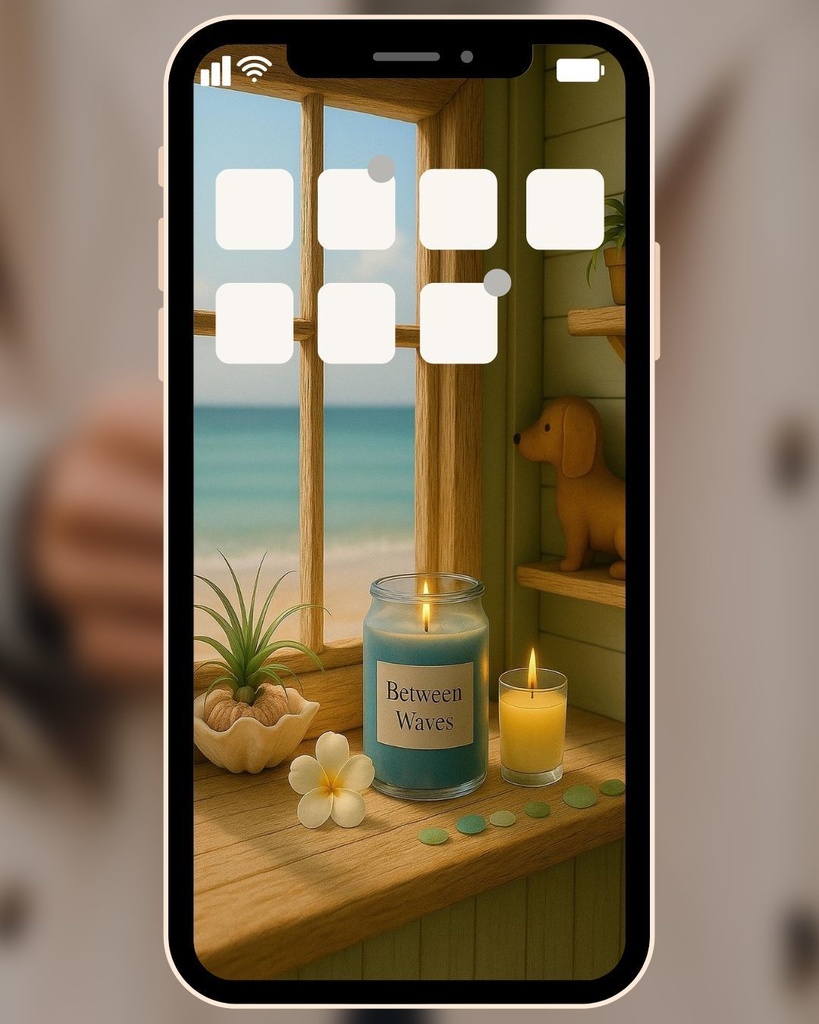Let the morning light in. 朝の光に包まれて。―癒しのスマホ壁紙(2枚セット)